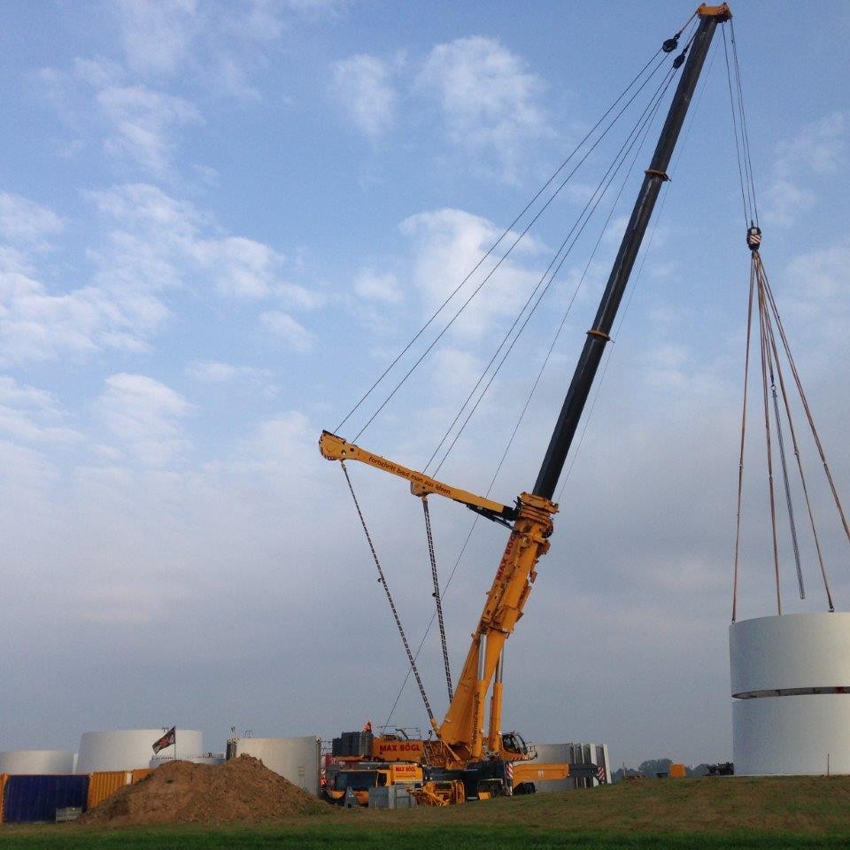 Setzen der Betonringe, Lamerdingen