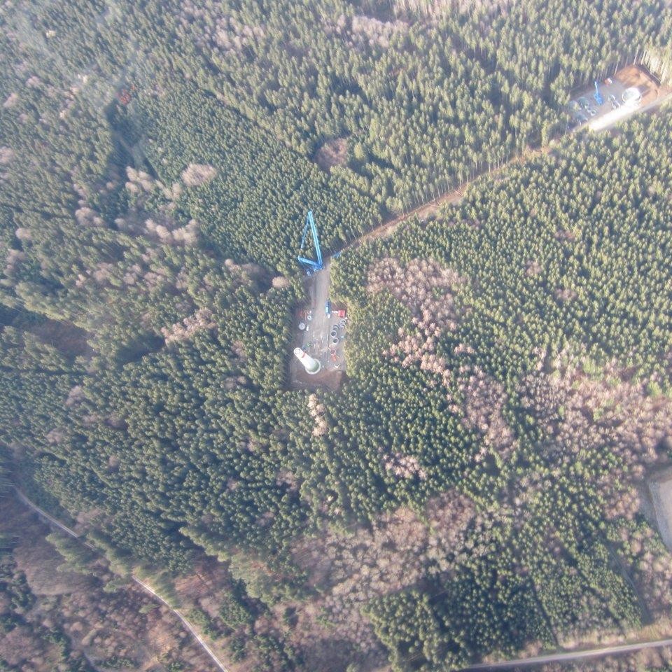 Luftbild Baustelle, Fuchstal